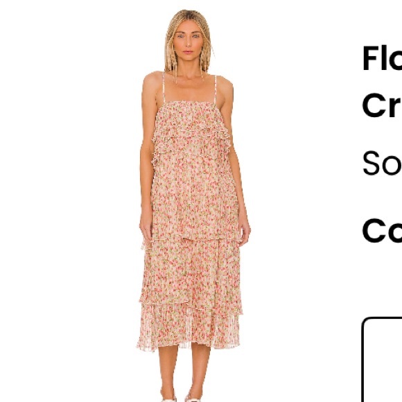 Something Navy Pink Sleeveless Midi Sundress